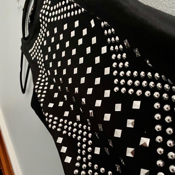 Express Studded Stretch Cotton Sheath Dress - Picture 7 of 11